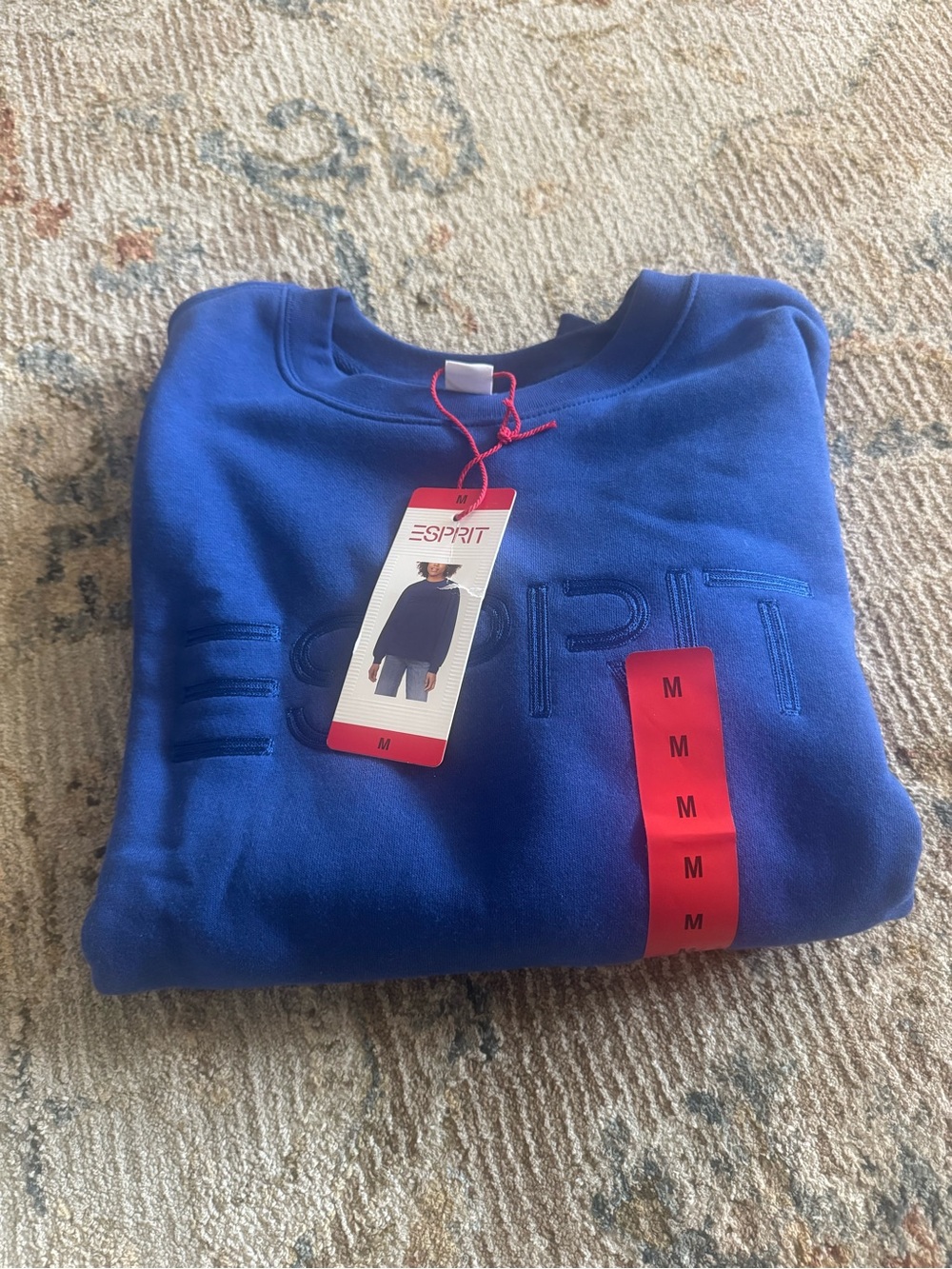 ESPRIT Crewneck Sweatshirt, Blue, size M